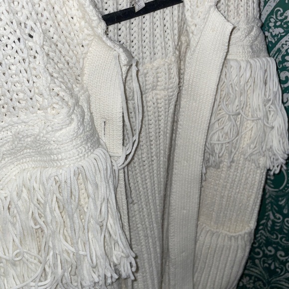 Anthropologie MAEVE FRINGED SWEATER cardigan live listing - Picture 7 of 12